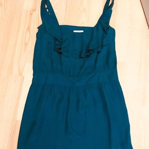 Beautiful teal silk dress from Ann Taylor Loft